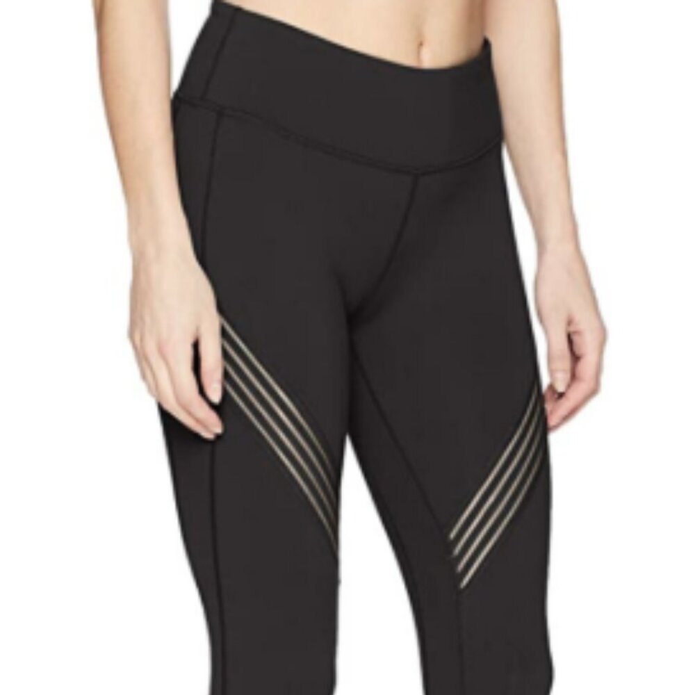 Alo Yoga Womens Leggings Black Mesh Panels Ventilated Stretch size S $135 - Picture 1 of 7